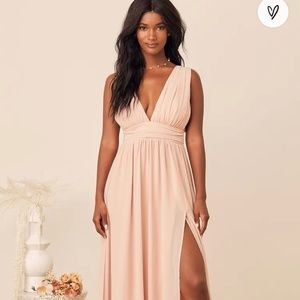 Maxi dress. Bridesmaids dress ( from Lulus Heavenly hues)